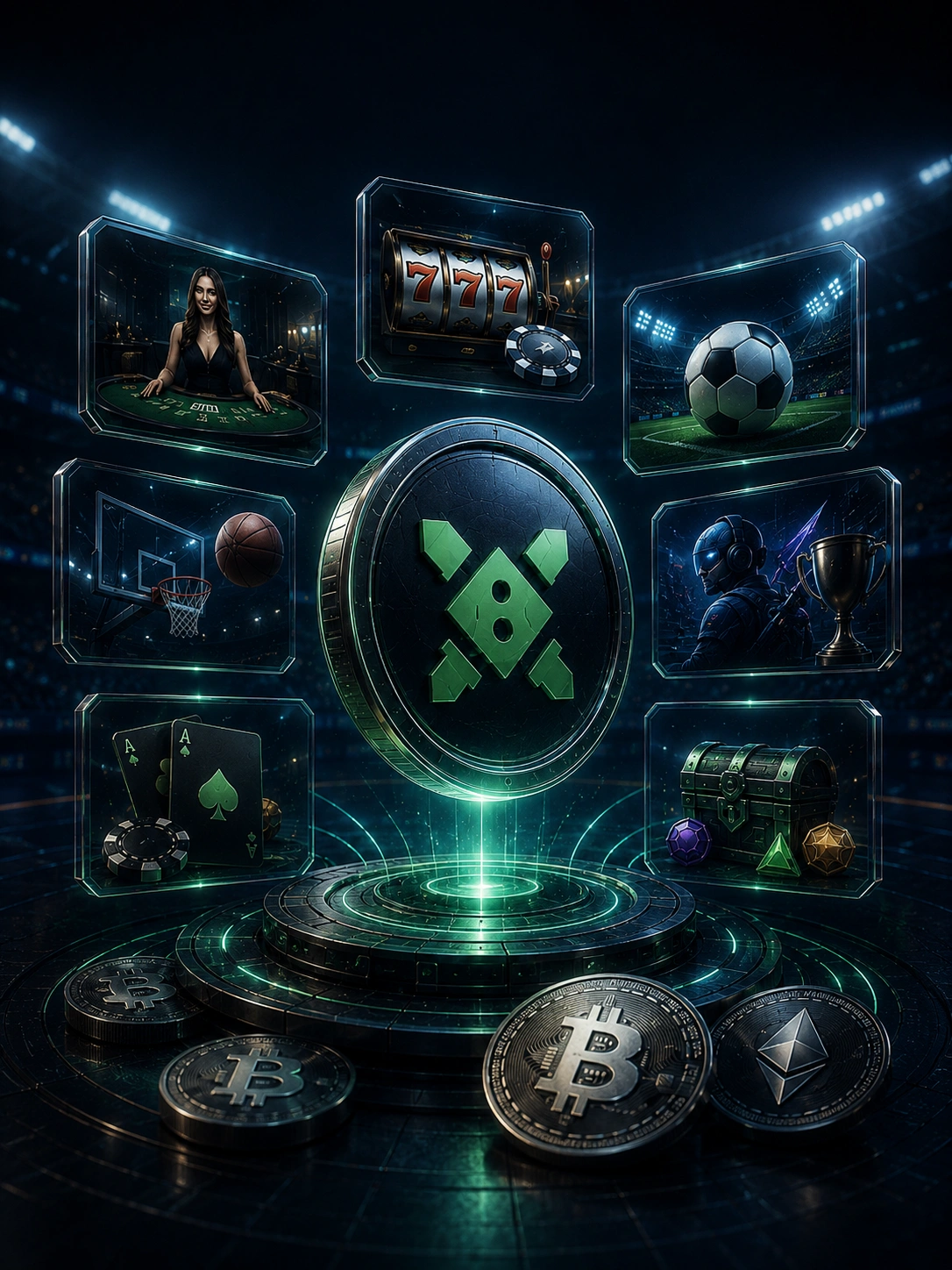 Duelbits gaming hub with casino, sportsbook and crypto access